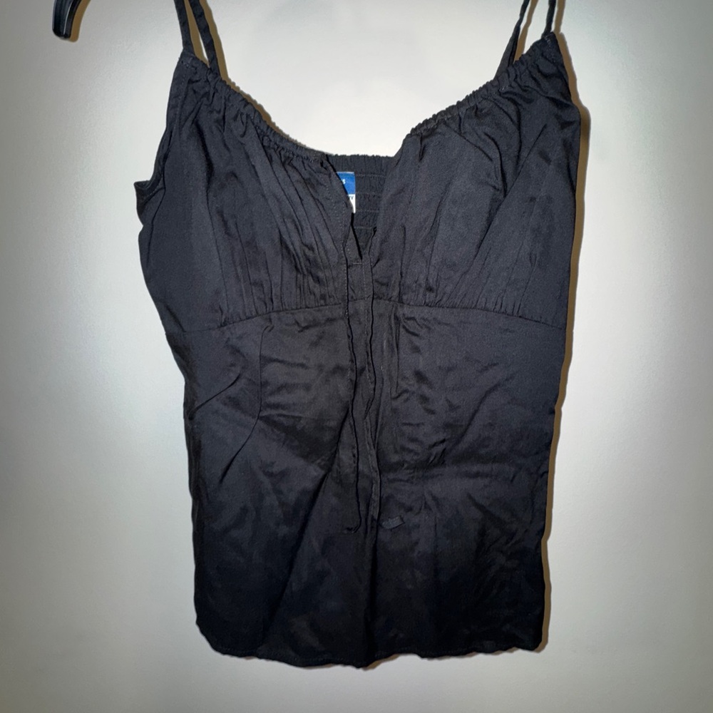 Old Navy Black Camisole Tie-Front Top